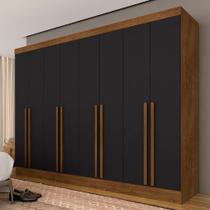 Guarda Roupa Casal Valentina 8 Portas 4 Gavetas Freijó/preto - Móveis Arapongas Guarda Roupa Casal Valentina 8 Portas 4 Gavetas Freijó/preto - Móveis Arapongas