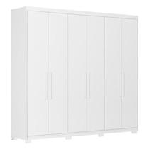 Guarda Roupa Casal Venice 62080PE Branco Brilho com Pés - Demóbile