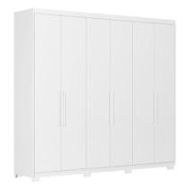 Guarda Roupa Casal Venice 62580pe Branco Brilho Com Pés - Demóbile Guarda Roupa Casal Venice 62580pe Branco Brilho Com Pés - Demóbile