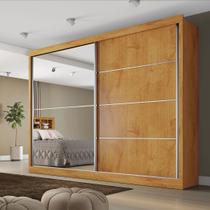 Guarda Roupa Casal Verona 2 Portas Flex 4 Gavetas Espelhado