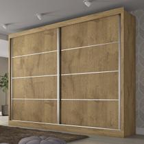 Guarda-Roupa Casal Verona Plus 2 Portas 4 Gavetas 100% Mdf Amêndoa/Off White - Mademarques