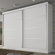 Guarda-Roupa Casal Verona Plus 2 Portas 4 Gavetas 100% Mdf Branco - Mademarques