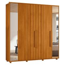Guarda Roupa Casal Veronese Ripado 6 Portas com Espelho - Madetec Guarda Roupa Casal Veronese Ripado 6 Portas com Espelho - Madetec