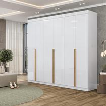 Guarda Roupa Casal Versa 6 Portas com Puxador Em MDF Amplo, Robusto e Moderno