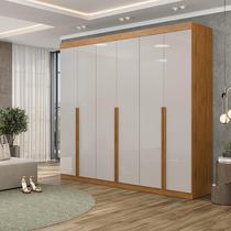Guarda Roupa Casal Versa 6 Portas com Puxador Em MDF Amplo, Robusto e Moderno