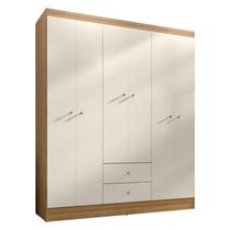 Guarda Roupa Casal Versa 6 Portas Freijó Off White Fosco - Kits Paraná Guarda Roupa Casal Versa 6 Portas Freijó Off White Fosco - Kits Paraná