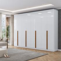 Guarda Roupa Casal Versa 8 Portas com Puxador Em MDF Amplo, Robusto e Moderno Guarda Roupa Casal Versa 8 Portas com Puxador Em MDF Amplo, Robusto e Moderno