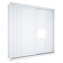 Guarda Roupa Casal Versalles 2 Portas 6 Gavetas Branco Absoluto Semi Fosco - Zanzini