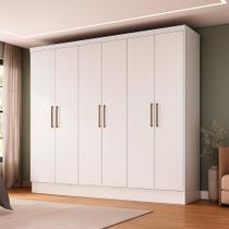 Guarda-Roupa Casal Verso 6 PT 2 GV Branco