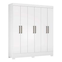 Guarda-Roupa Casal Verso 6 PT 2 GV Branco