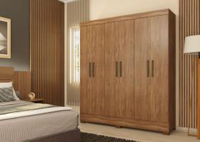 Guarda-Roupa Casal VERSO - 6P - Amêndola Touch