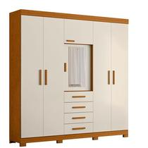 Guarda Roupa Casal Virtus 06 Portas Cinamomo Off White - Móveis Albatroz Guarda Roupa Casal Virtus 06 Portas Cinamomo Off White - Móveis Albatroz