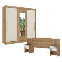 Guarda Roupa Casal Vision Glass 3 Portas Capuccino Cacau Off White Flex Com Cabeceira Formosa Glass Capuccino - Thb Guarda Roupa Casal Vision Glass 3 Portas Capuccino Cacau Off White Flex Com Cabeceira Formosa Glass Capuccino - Thb