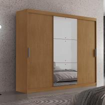 Guarda Roupa Casal Vitor Premium 3pts Com Espelho Moderna Naturalle Guarda Roupa Casal Vitor Premium 3pts Com Espelho Moderna Naturalle