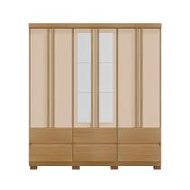 Guarda Roupa Casal Vitória 6 Portas e 6 Gavetas Com Espelho Carvalho Americano Off White EdeCasaMoveis Guarda Roupa Casal Vitória 6 Portas e 6 Gavetas Com Espelho Carvalho Americano Off White EdeCasaMoveis