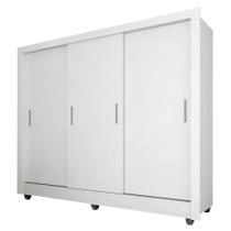 Guarda Roupa Casal Vivian 3 Portas 2 Gavetas Branco Guarda Roupa Casal Vivian 3 Portas 2 Gavetas Branco