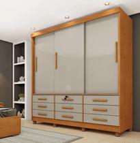 Guarda Roupa Chicago 3 Portas 9 Gavetas Com Pés Móveis Tcil Guarda Roupa Chicago 3 Portas 9 Gavetas Com Pés Móveis Tcil