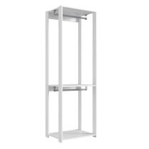 Guarda Roupa Closet 02 Cabideiros 183x60cm Branco Proddy Branco Guarda Roupa Closet 02 Cabideiros 183x60cm Branco Proddy Branco