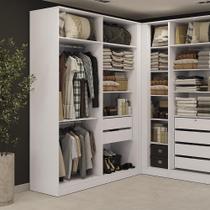 Guarda-Roupa Closet 2 Gavetas Kappesberg Adapt Branco 158cm