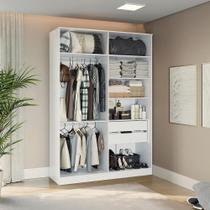 Guarda-Roupa Closet 2 Gavetas Kappesberg Adapt Branco 158cm
