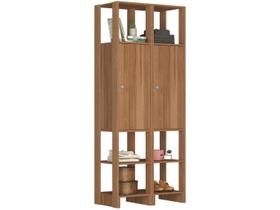 Guarda-Roupa Closet 2 Peças 2 Portas com 6 Prateleiras Internas e 6 Nichos Externos Yes