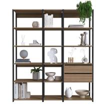 Guarda Roupa Closet 3 Módulos Nicho E Gaveta Preto E Montana Easy Prodecor Estante Multiuso Guarda Roupa Closet 3 Módulos Nicho E Gaveta Preto E Montana Easy Prodecor Estante Multiuso