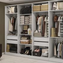 Guarda-Roupa Closet 4 Gavetas Kapperberg Adapt Branco 237cm