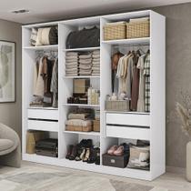 Guarda-Roupa Closet 4 Gavetas Kapperberg Adapt Branco 237cm