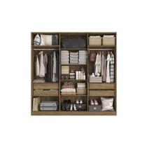 Guarda-roupa Closet 4 Gavetas Kapperberg Adapt Nogueira