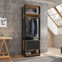 Guarda Roupa Closet Aberto Organizador Com Porta Titan