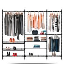 Guarda roupa closet aramado aberto CLR281 - 2,80 Smart Black