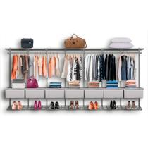 Guarda Roupa Closet Aramado Modulado Gaveta MDF 4,30m