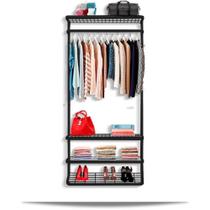 Guarda Roupa closet aramado sem portas CLR285 1,00m Guarda Roupa closet aramado sem portas CLR285 1,00m
