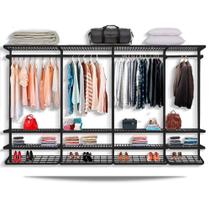 Guarda Roupa closet aramado sem portas CLR285 3,40m Guarda Roupa closet aramado sem portas CLR285 3,40m