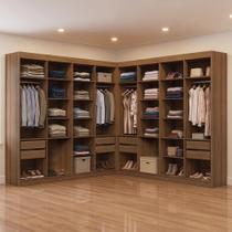 Guarda Roupa Closet Casal MDDR0200605Z 8 Gavetas MDP Rustic Madesa
