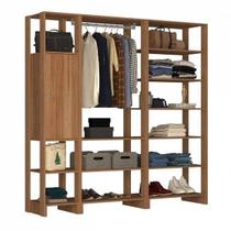 Guarda-Roupa Closet com 1 Cabideiro 1 Porta com 2 Prateleiras e 12 Nichos Yes