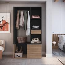 Guarda-roupa Closet com 1 Gaveta 1 Cabideiro 2 Prateleiras e 1 Porta Cl100