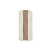 Guarda Roupa Closet de Casal Canto Oblíquo Seletto MC07 c/ 1 Porta Areia/Jequitibá - Henn