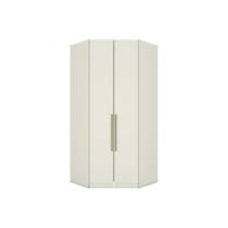 Guarda Roupa Closet de Quarto de Canto Oblíquo MC05 Seletto c/ 2 Portas e 3 Gavetas Areia - Henn