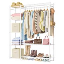 Guarda-roupa Closet HOMIDEC Portátil 116x30x157 cm Aço Branco Guarda-roupa Closet HOMIDEC Portátil 116x30x157 cm Aço Branco