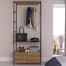 Guarda-Roupa Closet Industrial 1 Módulo 2 Gavetas Guarda-Roupa Closet Industrial 1 Módulo 2 Gavetas