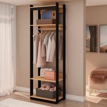 Guarda-roupa Closet Industrial com Cabideiro
