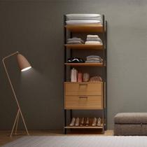 Guarda Roupa Closet Industrial Modulado 1 Peça 2 Gavetas 73,5cm 100% MDF