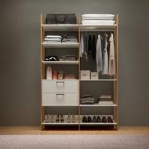 Guarda Roupa Closet Industrial Modulado 2 Peças 145,4cm 100% MDF