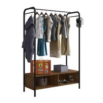 Guarda Roupa Closet Milão 9017 Preto/Demolição Fosco