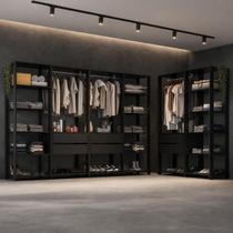Guarda-Roupa Closet Modulado Arizona 6 Gavetas 405cm Multimóveis MP4785
