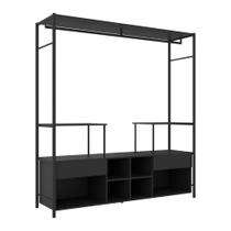 Guarda Roupa Closet Modulado Barcelona Casal Preto Artefamol Guarda Roupa Closet Modulado Barcelona Casal Preto Artefamol