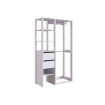 Guarda-Roupa Closet Modulado Dormitório 2 GV Branco - Placa & Ponto