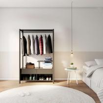 Guarda-Roupa Closet Modulado Major Preto