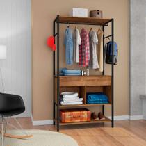 Guarda Roupa Closet Modulado Paris 902 Preto
